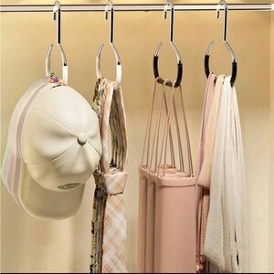 5 Pack Hat, Tie, Scarf, Purse, Bag, Umbrella, Hijab, Tank Top Hanger Holder